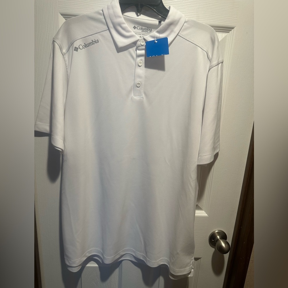 Columbia Men’s White Performance Polo Shirt
